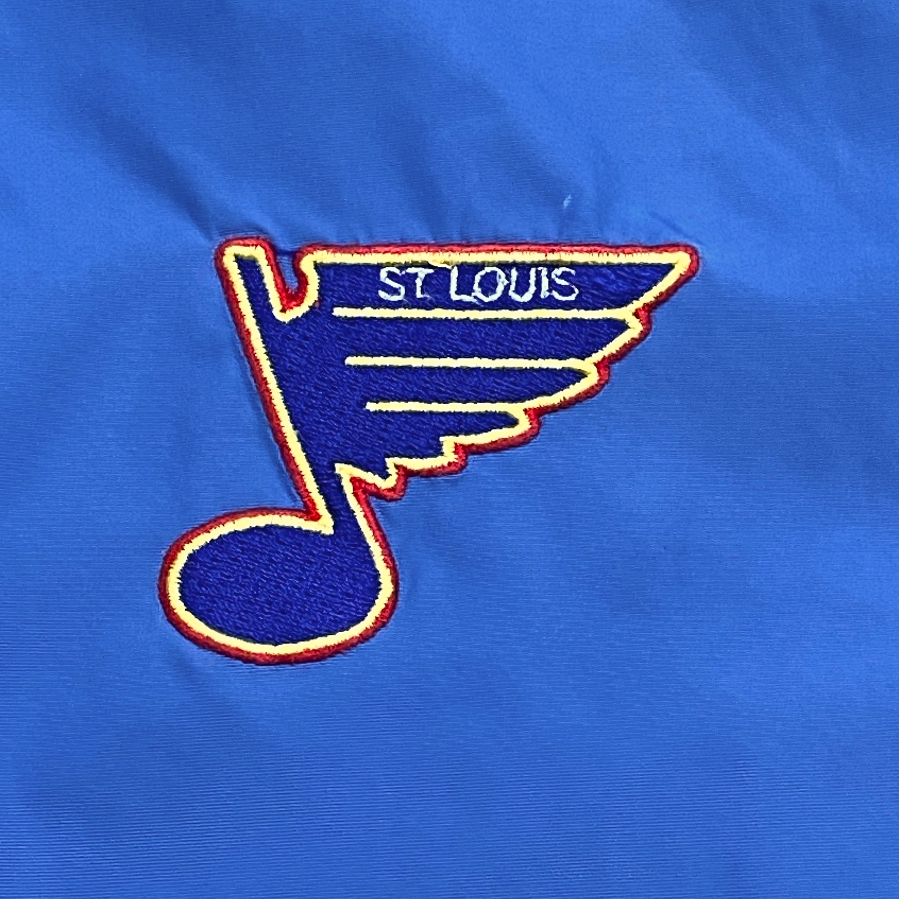 Vintage Starter NHL St. Louis Blues 1/4 Zip Nylon Windbreaker Jacket XL