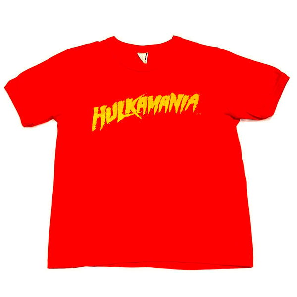 Vintage 80’s WWF Hulk Hogan Hulkamania Ringer T-Shirt Youth Large
