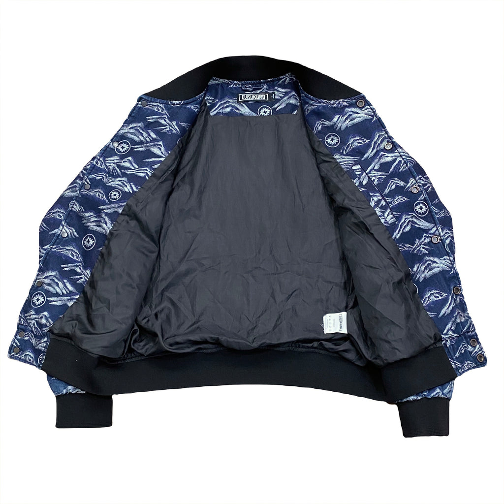 Evisu Kuro All Over Print Bomber Jacket Large