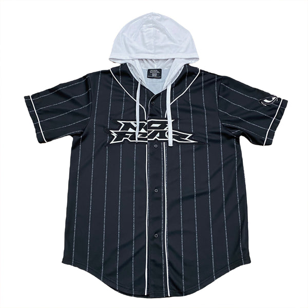 Vintage No Fear Hooded Baseball Jersey Men’s Medium
