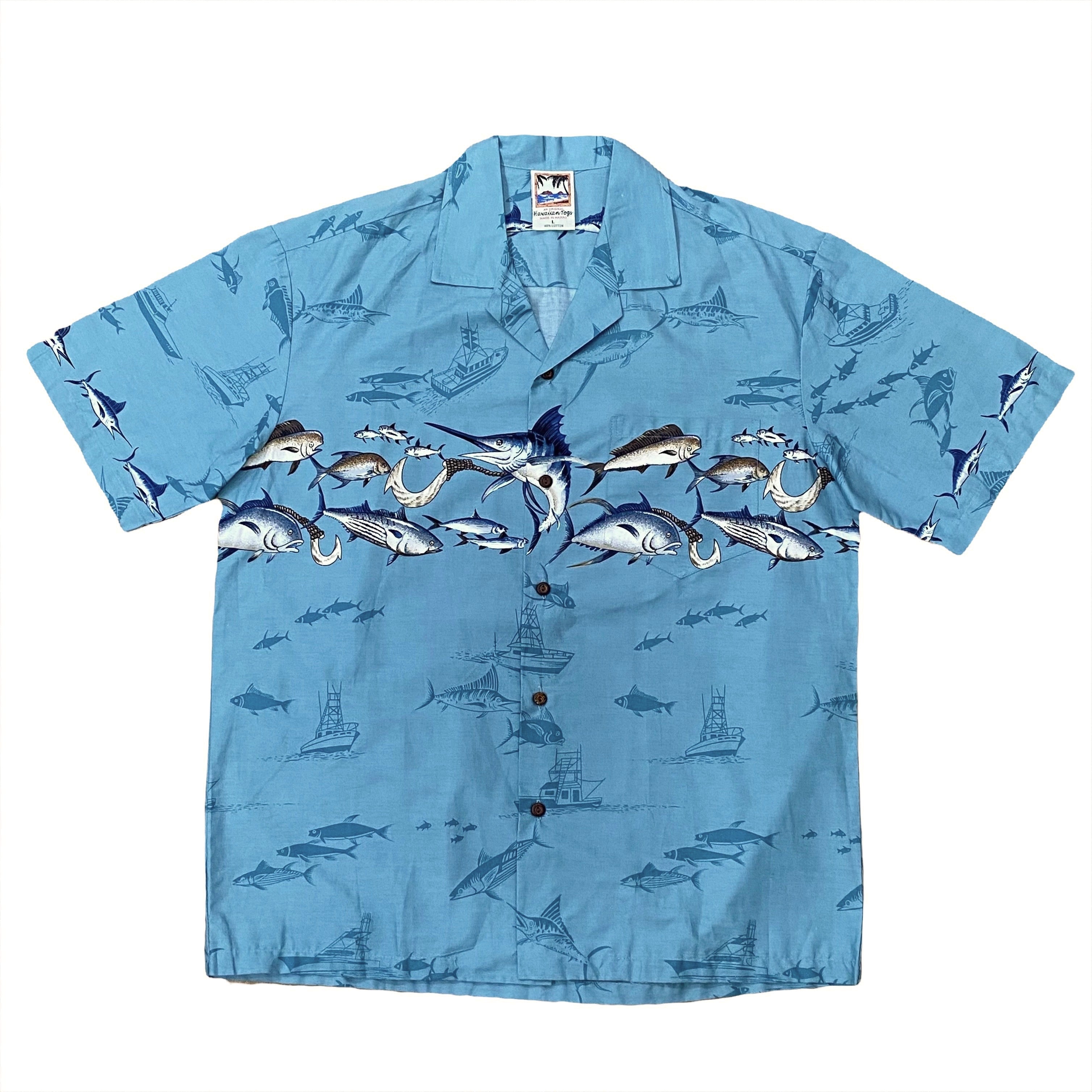 Vintage Hawaiian Togs Fish Hawaiian Shirt Men’s Large