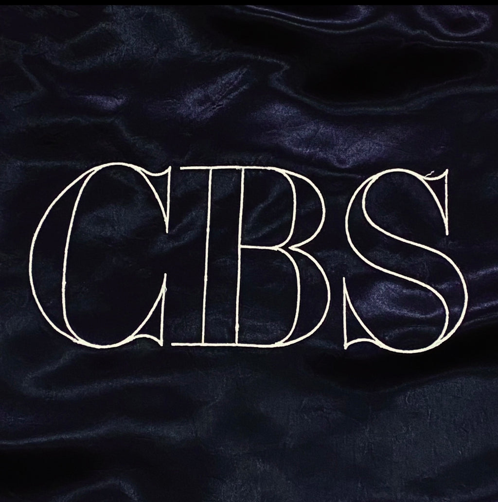 Vintage 80’s CBS TV Network Embroidered Black Satin Jacket Women’s Medium