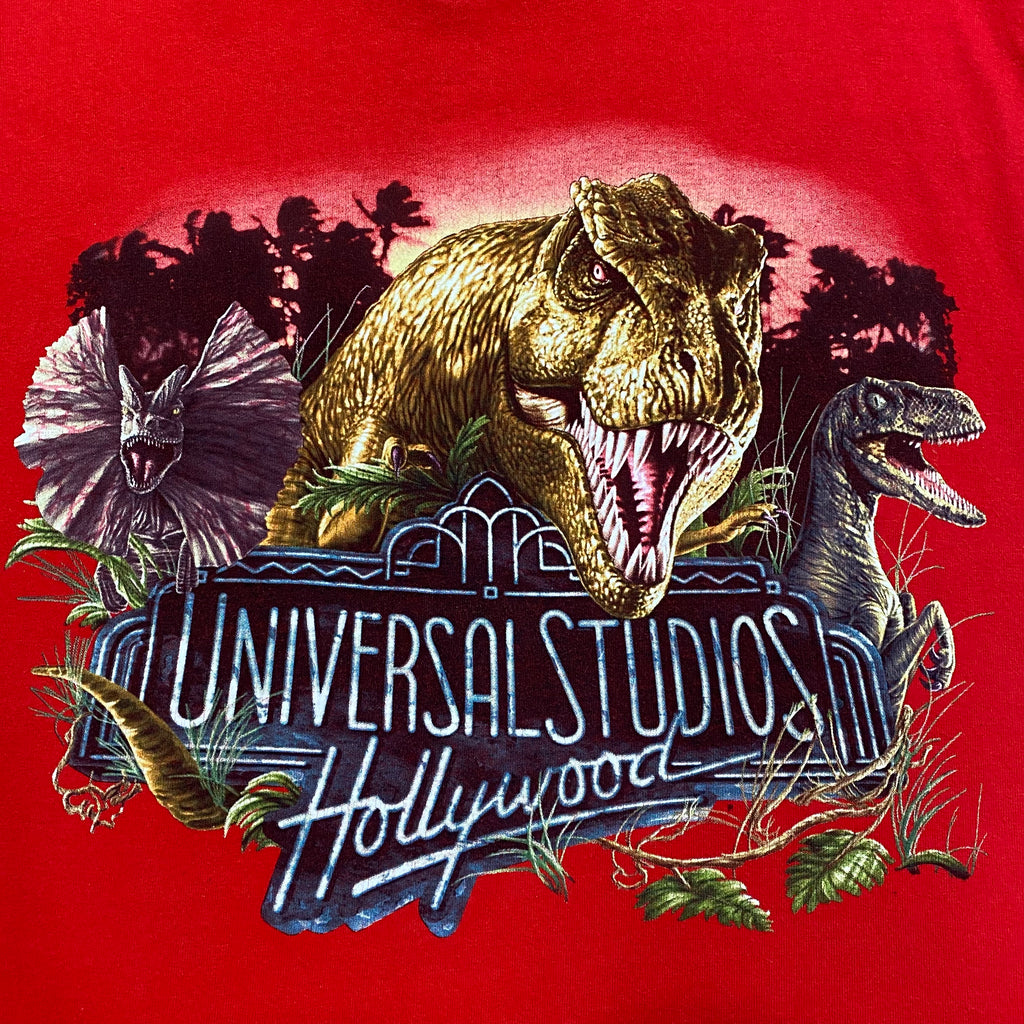 Vintage Universal Studios Hollywood Jurassic Park Dinosaur T-Shirt Men’s Large