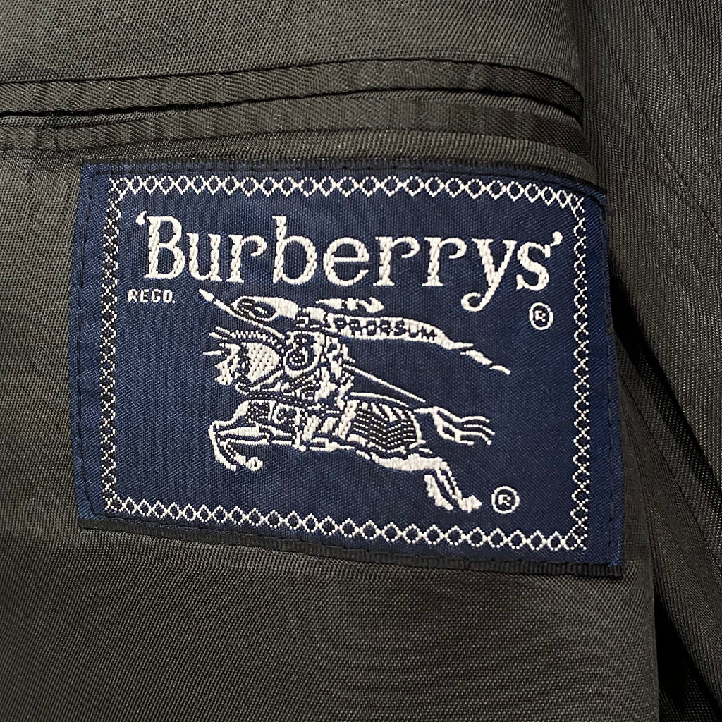 Vintage Burberrys Window Pane Check Gray Wool Blazer Jacket Men’s 42 L