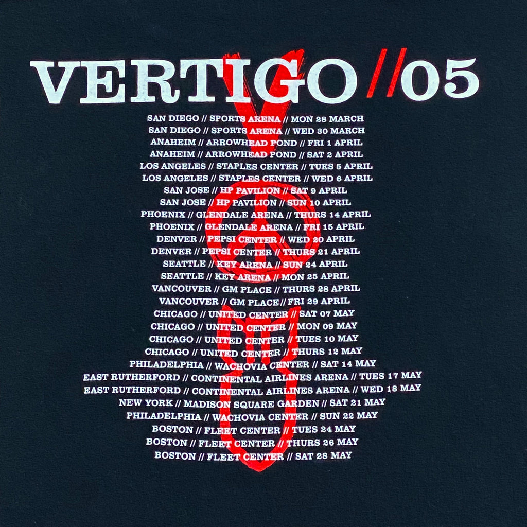 U2 Vertigo Concert 2005 Tour T-Shirt XL