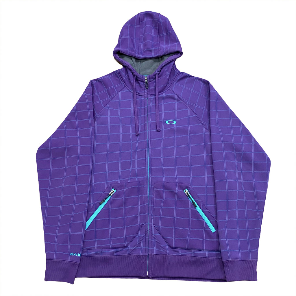 Oakley Fleece Lined Zip Up Hoodie Slim Fit Large
