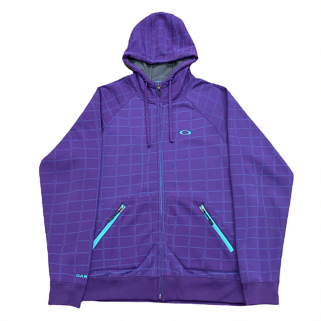 Oakley Fleece Lined Zip Up Hoodie Slim Fit Large