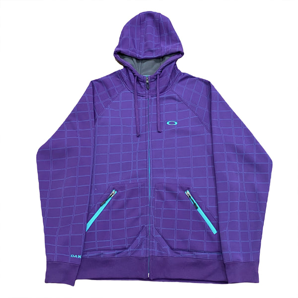 Oakley Fleece Lined Zip Up Hoodie Slim Fit Large