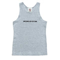 Vintage World Gym Embroidered Ribbed Tank Top Youth Large