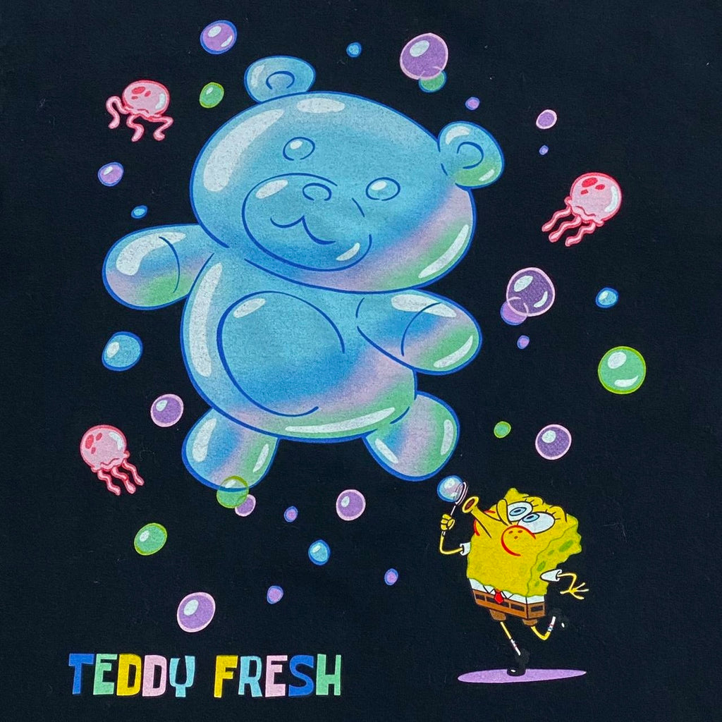 Teddy Fresh x Spongebob Collab Blowing Bubbles Long Sleeve Shirt Medium