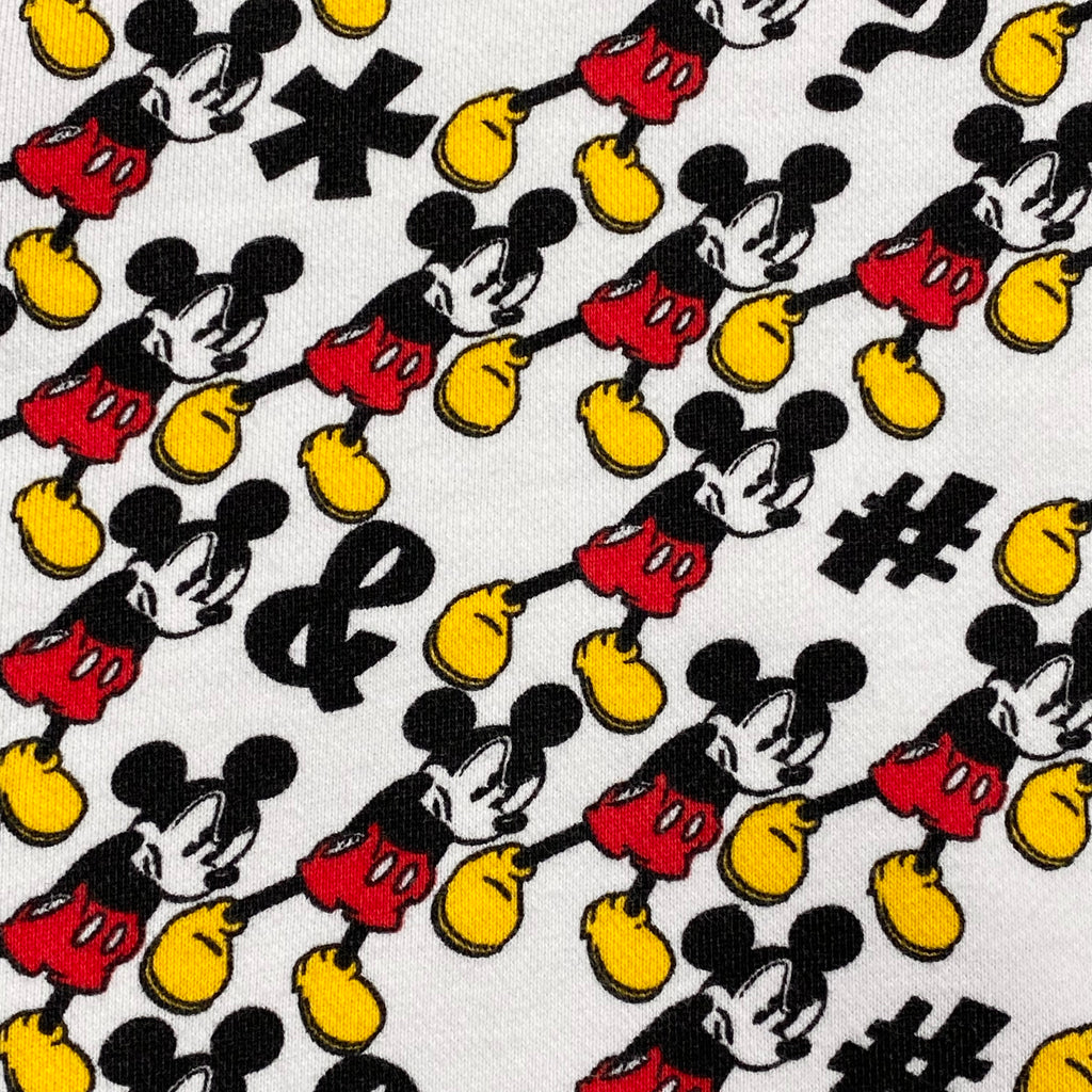 Disney 19 Twenty Eight Angry Mickey Mouse All Over Print Zip Hoodie Men’s XL