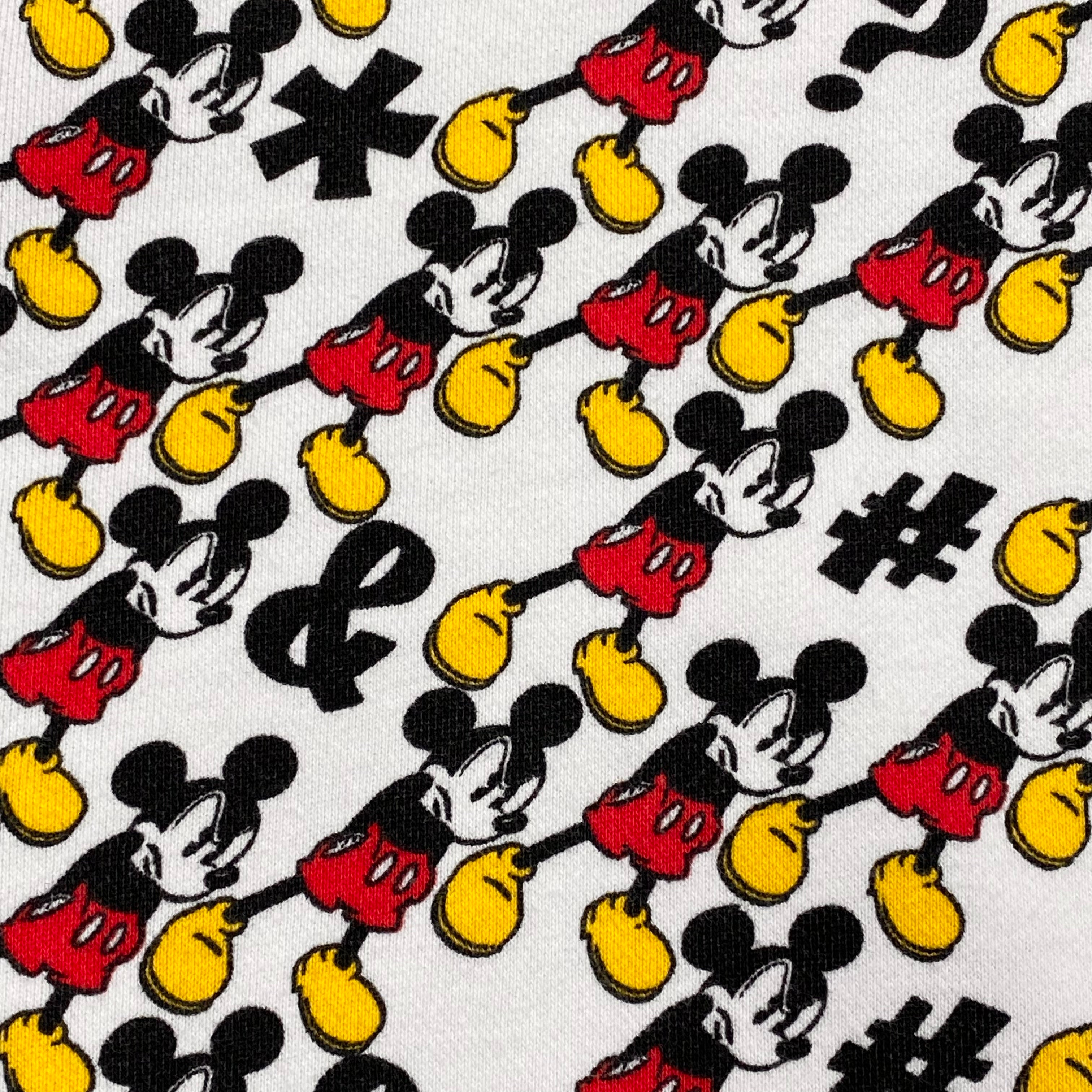 Disney 19 Twenty Eight Angry Mickey Mouse All Over Print Zip Hoodie Men’s XL