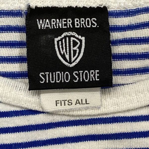 Vintage 1996 Warner Bros Studio Store Bugs Bunny Striped T-Shirt Unisex One Size Fits All