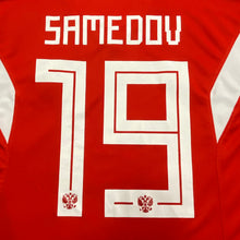 Load image into Gallery viewer, Adidas Climalite Russia 2018 Samedov Fifa World Cup Soccer Jersey Men’s Small
