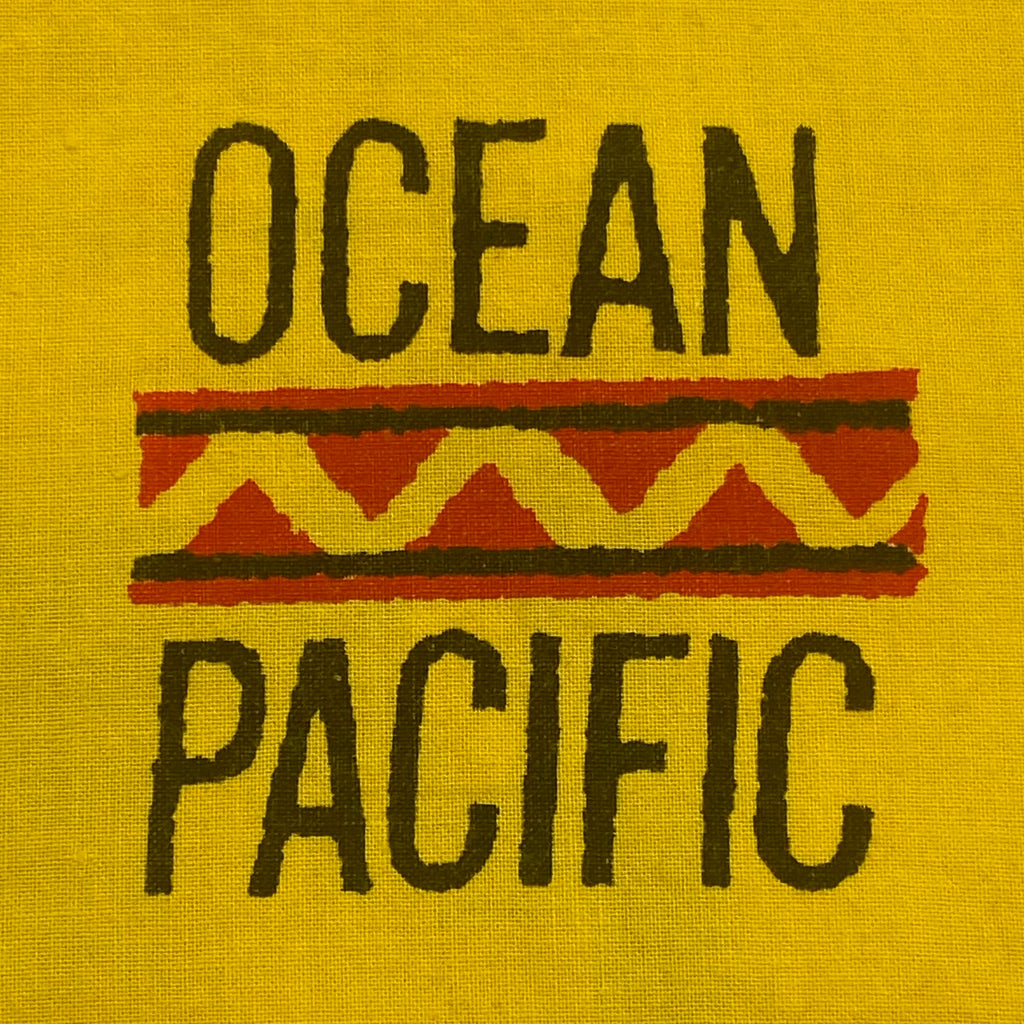 Vintage 1987 Ocean Pacific Pro Surf Classic Yellow Button Up Surfing Shirt Men’s XL