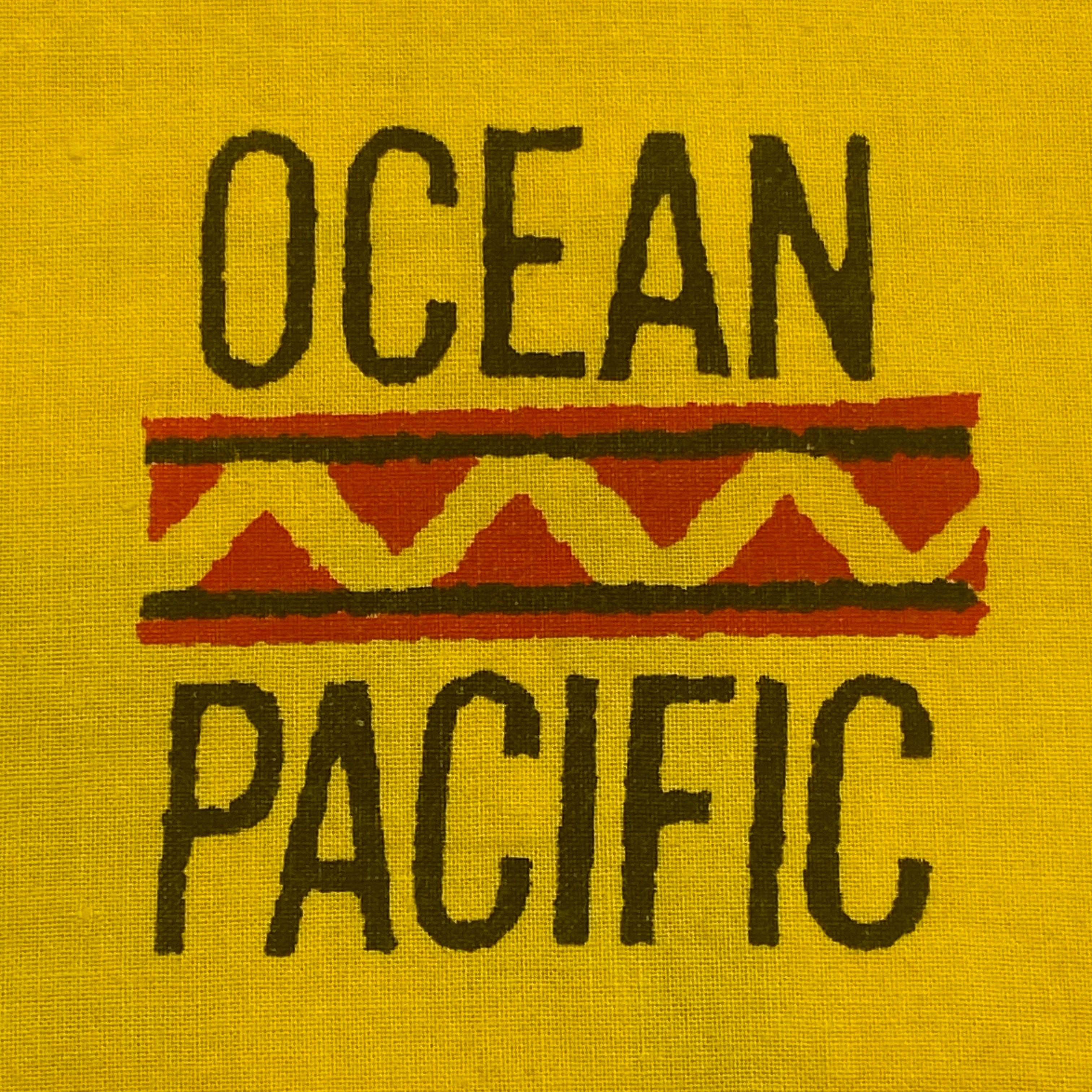 Vintage 1987 Ocean Pacific Pro Surf Classic Yellow Button Up Surfing Shirt Men’s XL