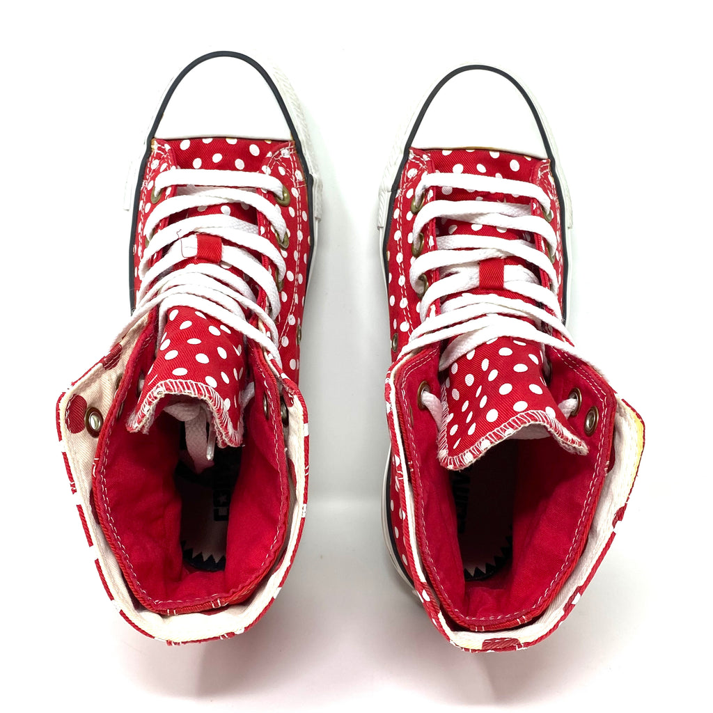 Converse All Star Polka Dot High Top Sneakers Women’s 6 US