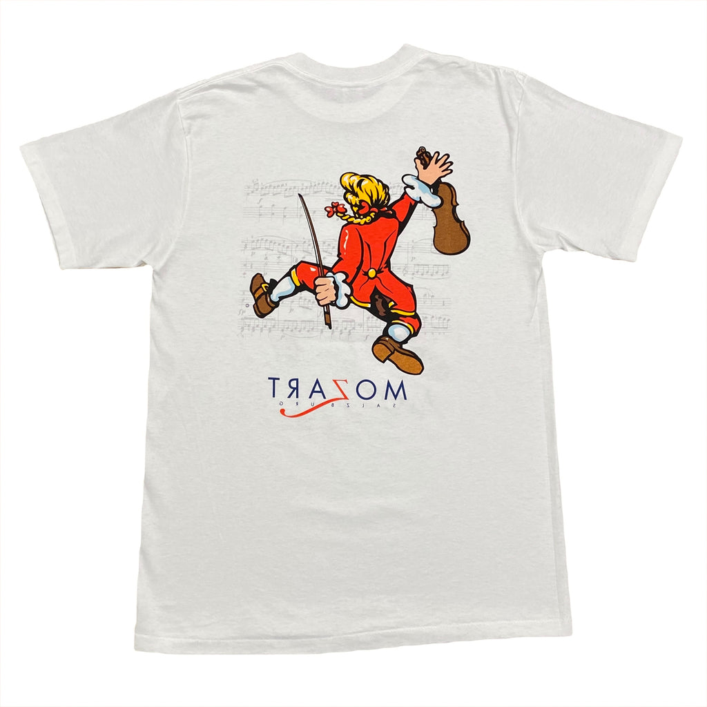Vintage Mozart Double Sided Cartoon T-Shirt Men's Large