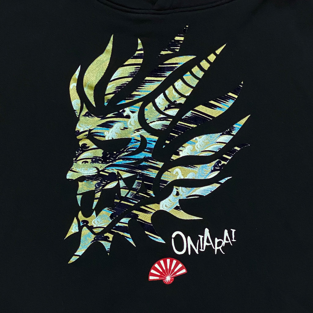 Oniarai Japanese Demon Samurai Hoodie XL