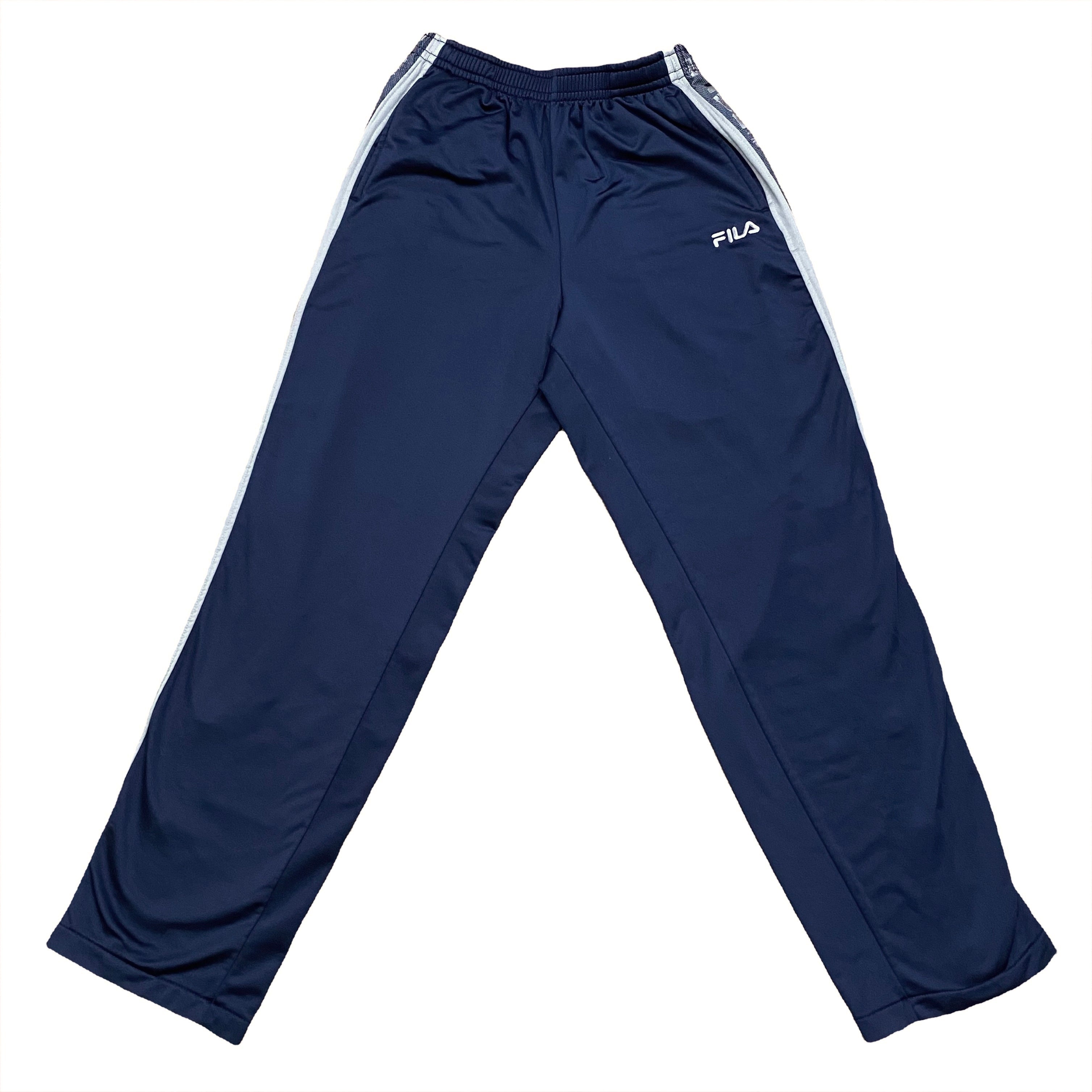 Vintage Fila Tear Away Snap Button Track Pants Medium
