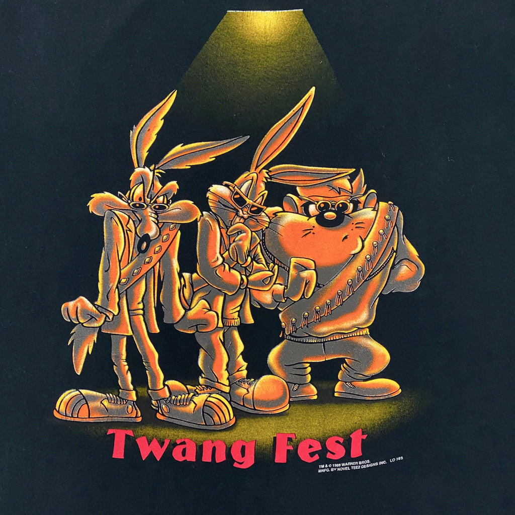 Vintage 1995 Looney Tunes Twang Fest Music Festival T-Shirt Men’s XL