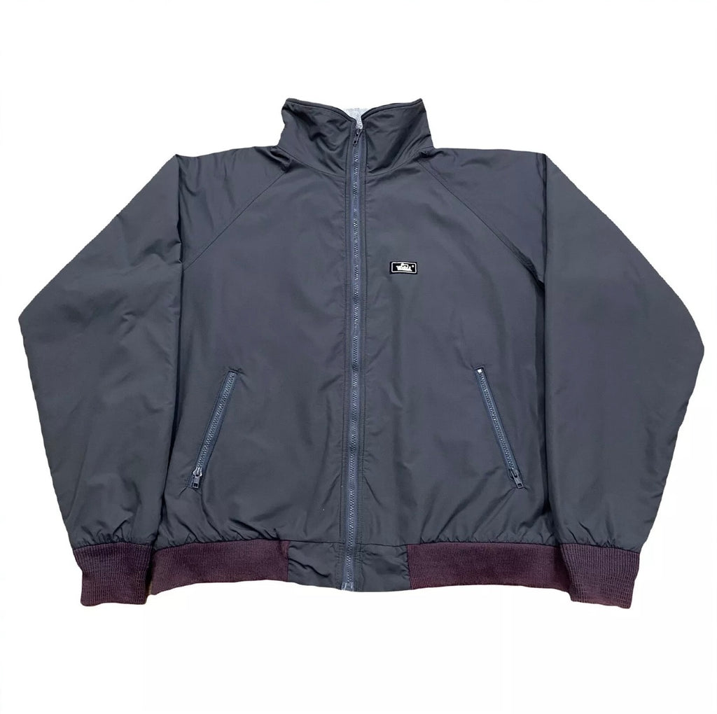 Vintage Woolrich Nylon Fleece Lined Full Zip Bomber Jacket XL