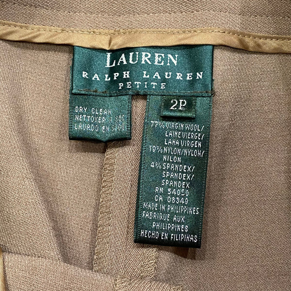 Vintage Lauren Ralph Lauren Petite Woolblend Plus Lycra Slacks Women’s 2P