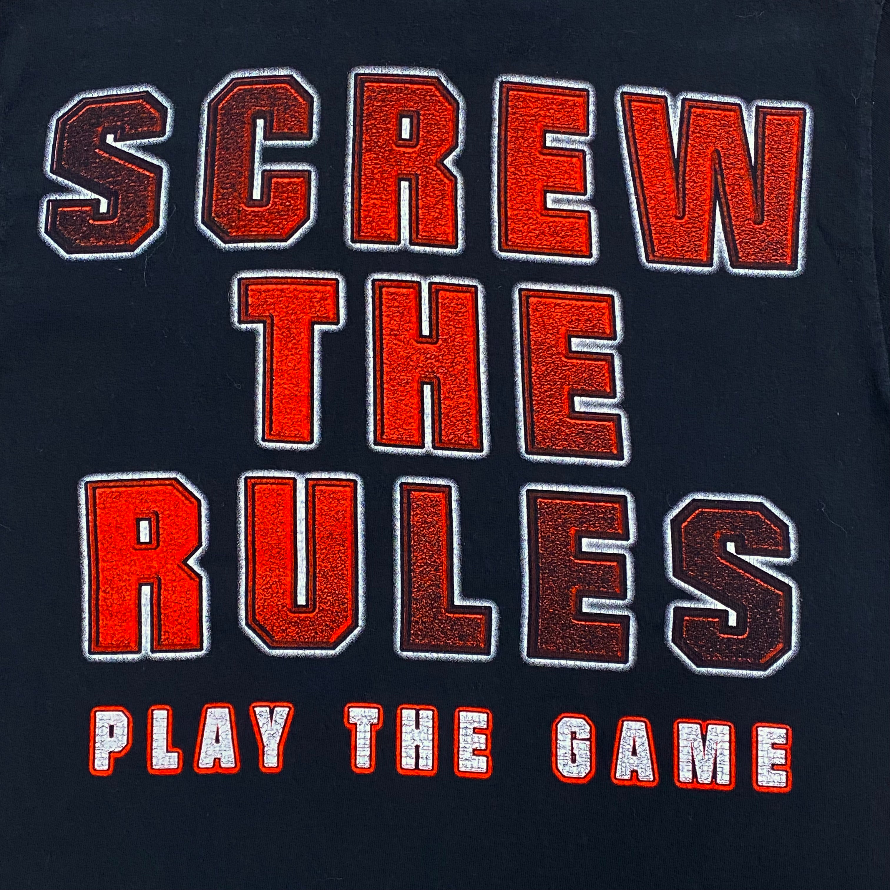 WWE Triple H 2008 Screw The Rules Play The Game T-Shirt Small
