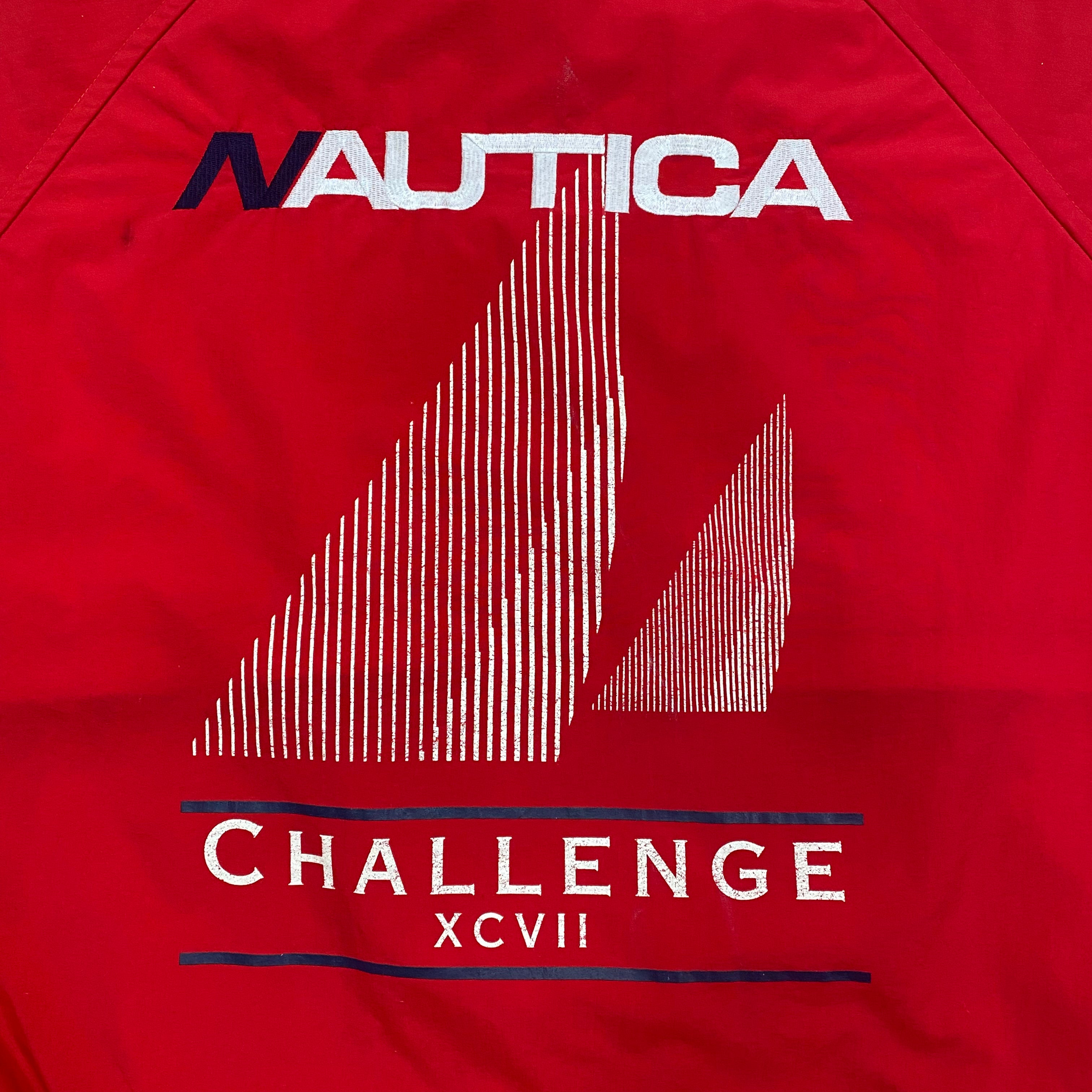 Vintage Nautica Challenge XCVII Zip Windbreaker Jacket Men’s Medium