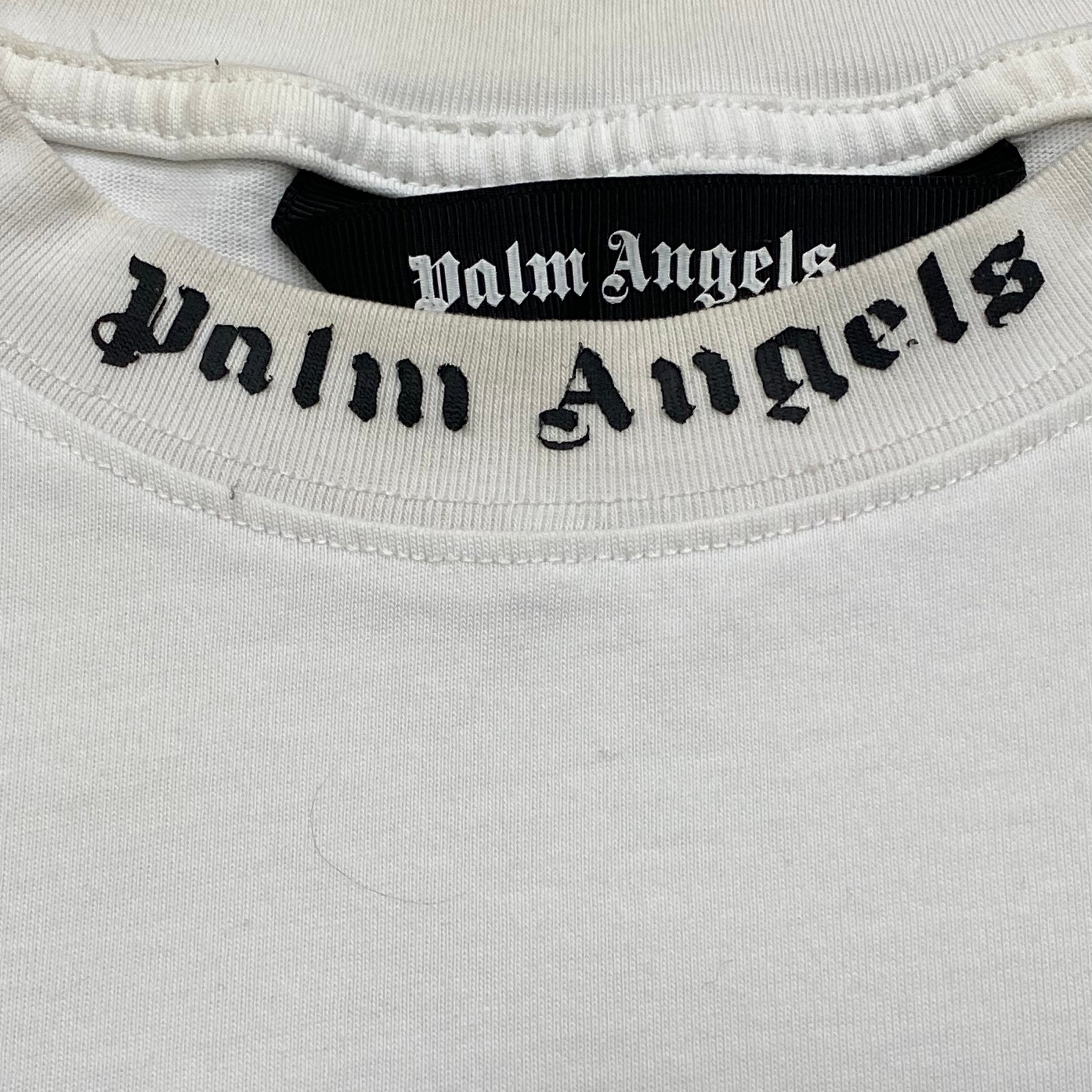 Palm Angels Classic Logo Oversized White T-Shirt Men’s Small