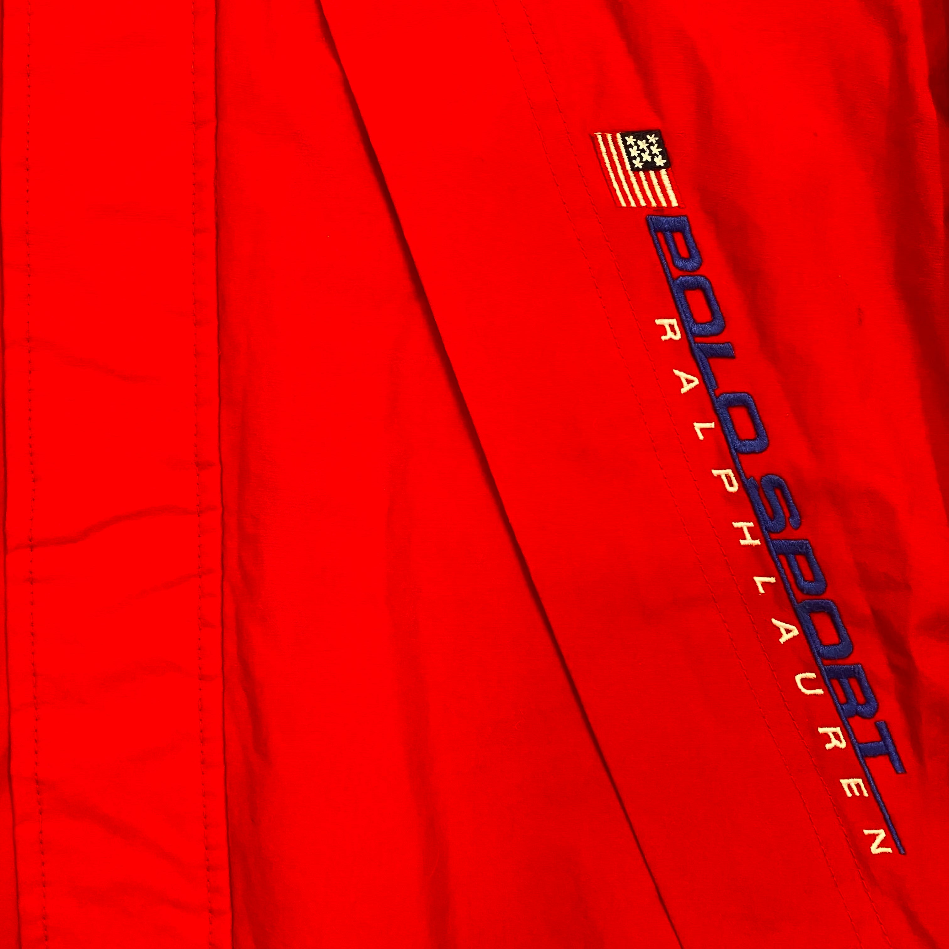 Vintage 90’s Polo Sport Ralph Lauren Hooded Windbreaker Jacket Medium
