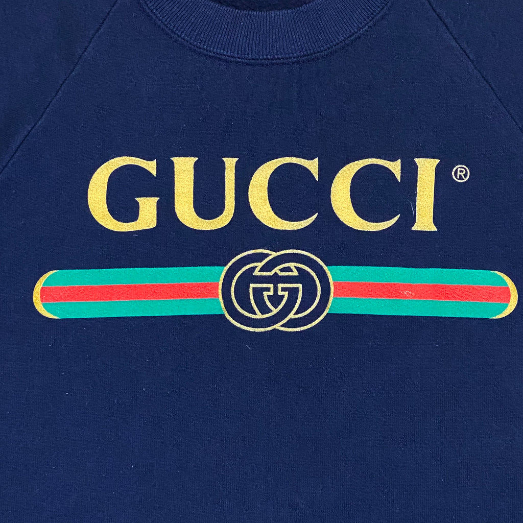 Vintage 90’s Gucci Logo Bootleg Sweatshirt Youth Medium