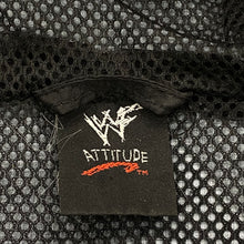 Load image into Gallery viewer, Vintage 2002 WWF Attitude Black Hooded Windbreaker Jacket Men’s Large
