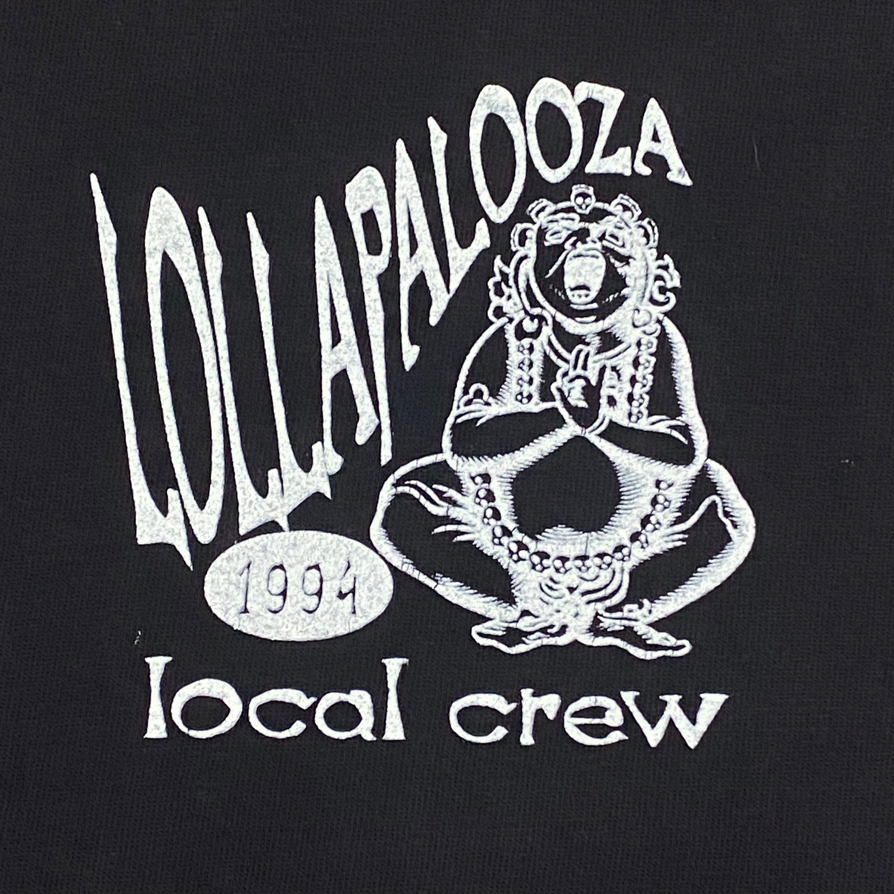 Vintage 1994 Lollapalooza Music Festival Local Crew T-Shirt XL