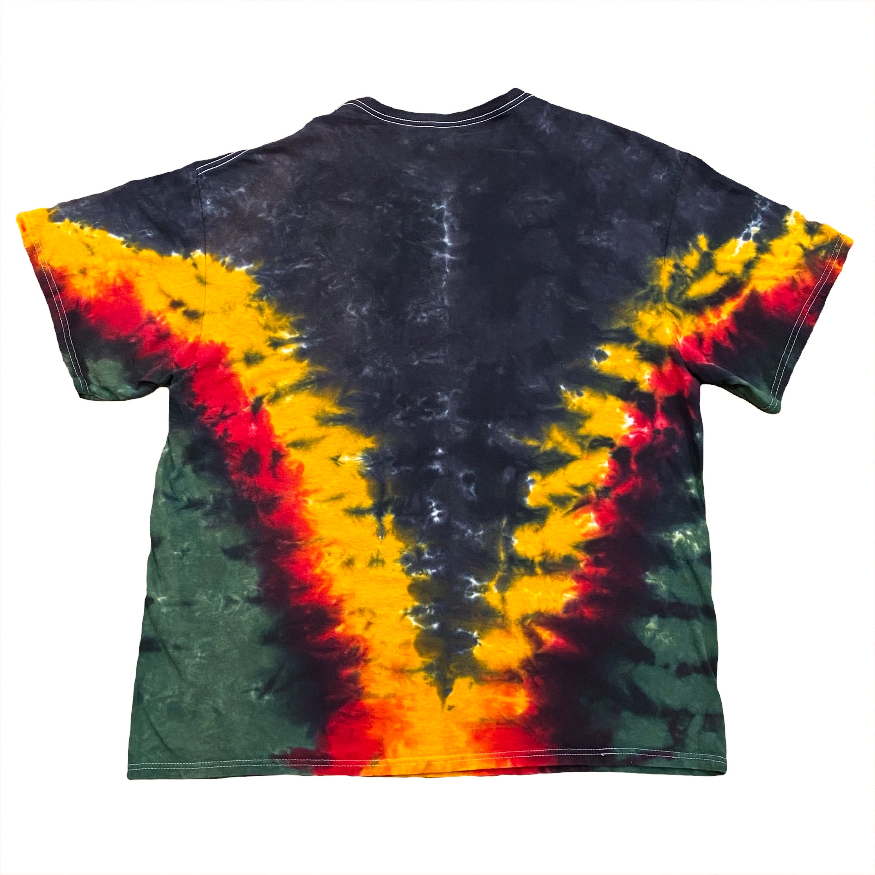 Liquid Blue 2014 Rastafari Reggae Rasta Lion Tie-Dye T-Shirt Men's XL