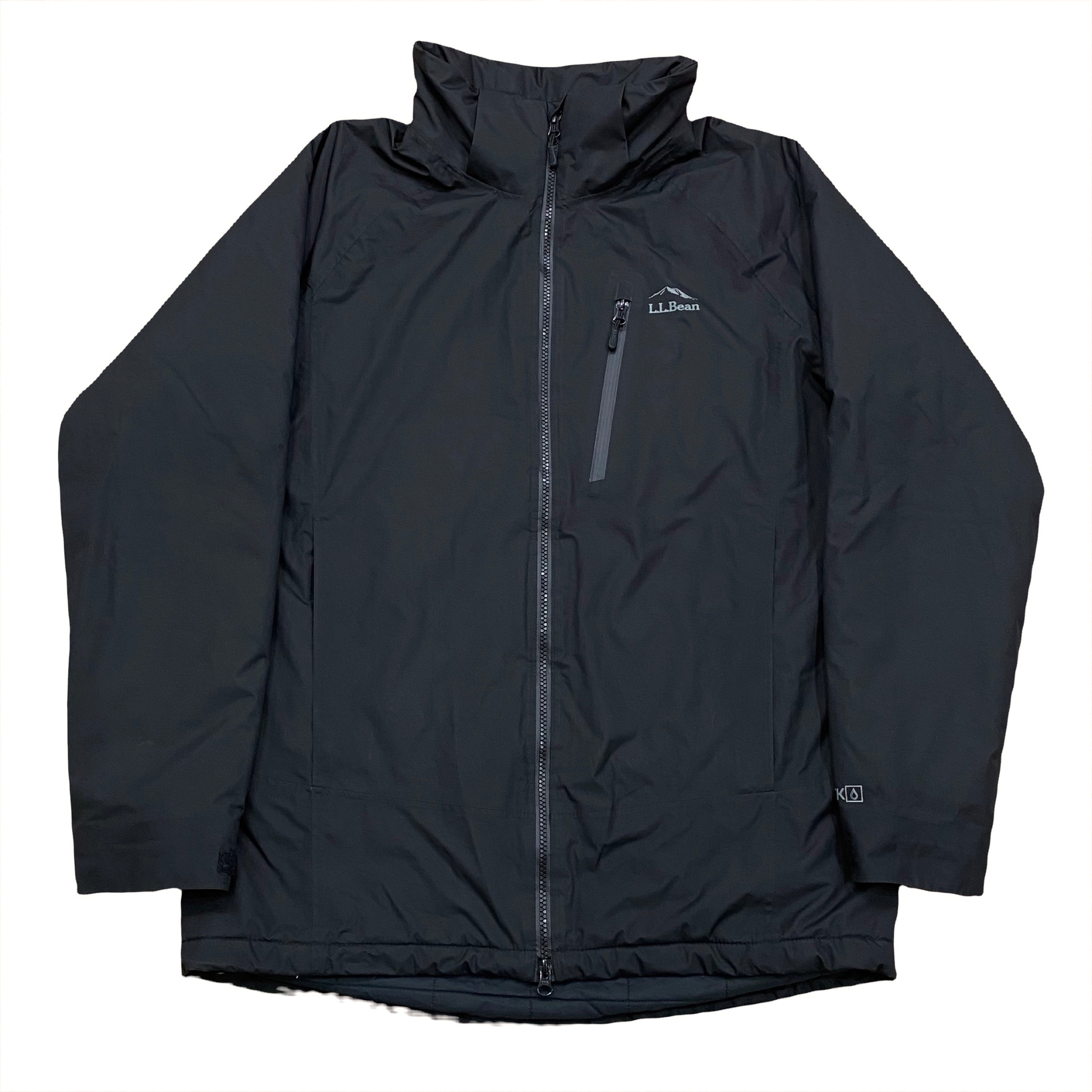 LL Bean Wildcat Black Waterproof Primaloft Insulated Jacket Medium
