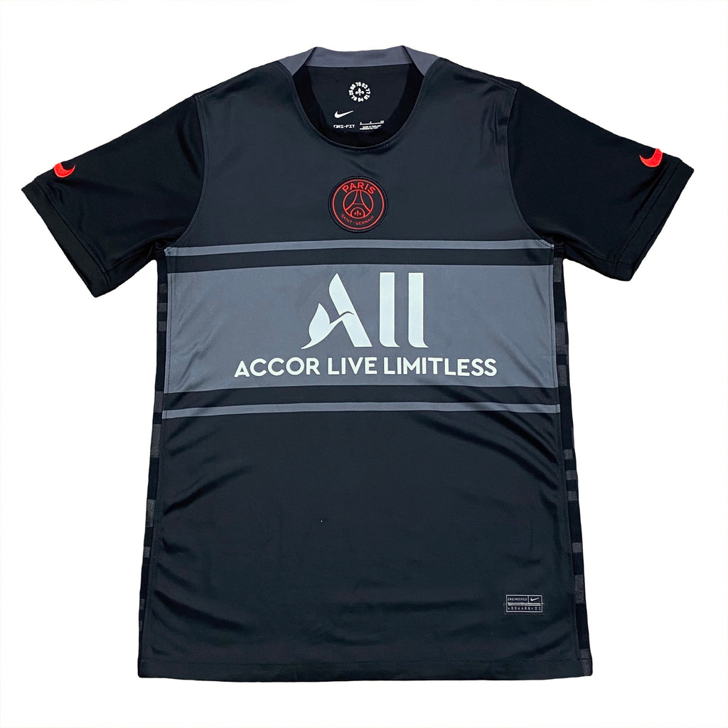 Nike Paris Saint-Germain PSG 2021-2022 Black Third Soccer Football Jersey Small