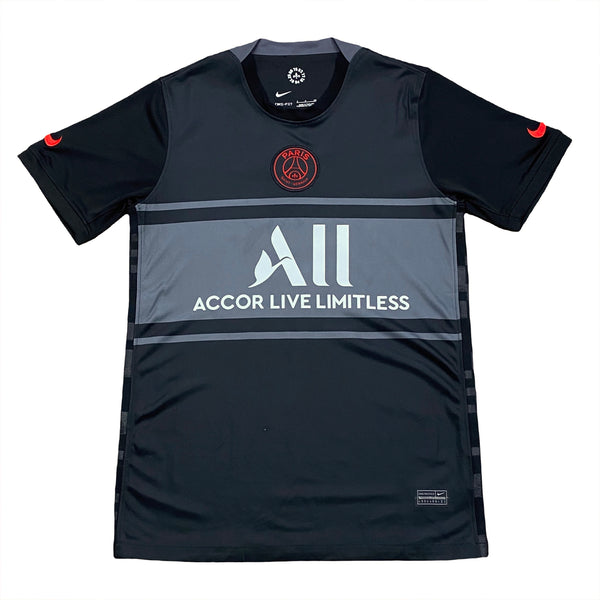 Nike Paris Saint-Germain PSG 2021-2022 Black Third Soccer Football Jersey Small
