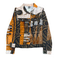 Simply Art By Dolcezza All Over Print Stretch Button Up Jacket Women’s Small