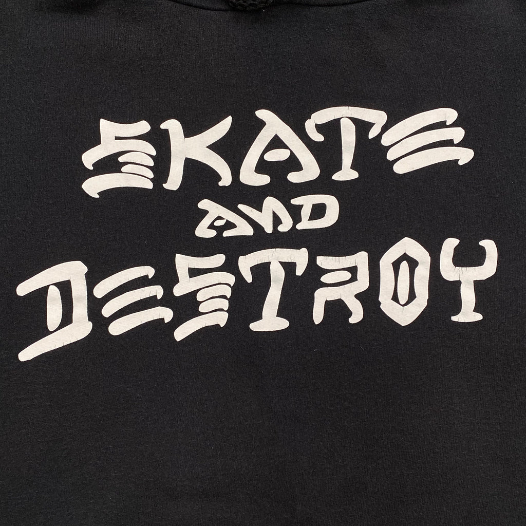 Vintage Thrasher Magazine Y2K Skate and Destroy Hoodie Medium