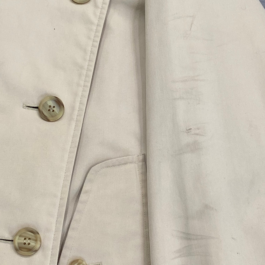 Vintage Burberrys Beige Terylene & Cotton Belted Trench Coat Women’s Size Unknown
