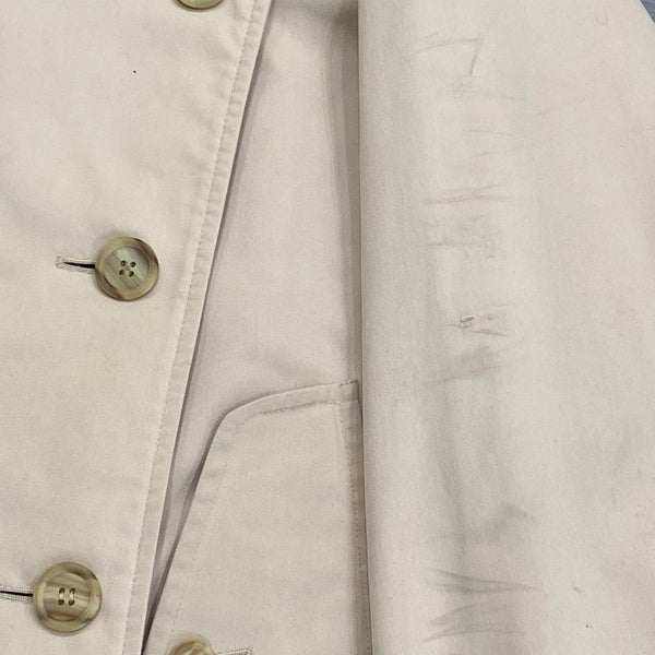 Vintage Burberrys Beige Terylene & Cotton Belted Trench Coat Women’s Size Unknown