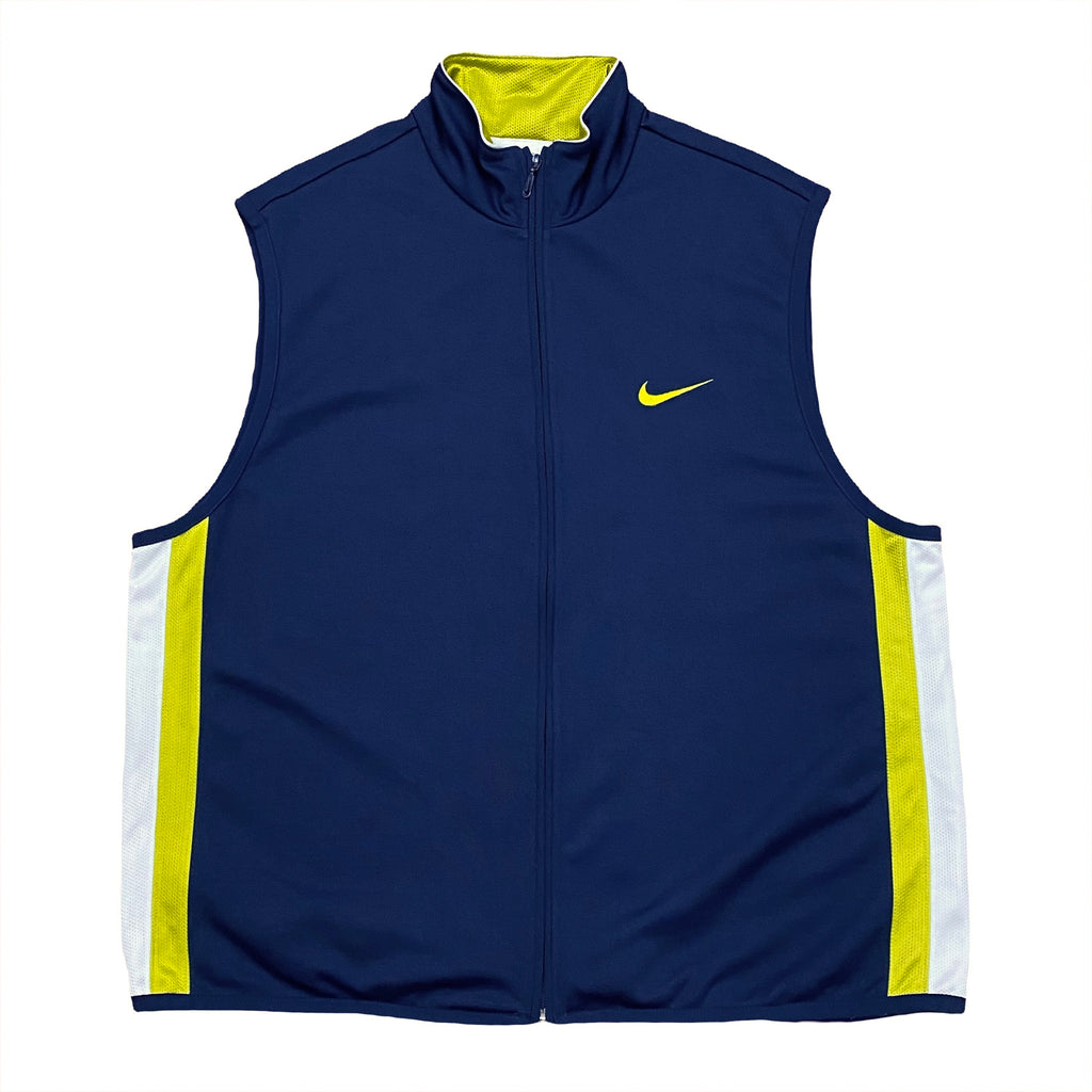 Vintage Nike White Tag Mesh Lined Full Zip Vest Men’s Large