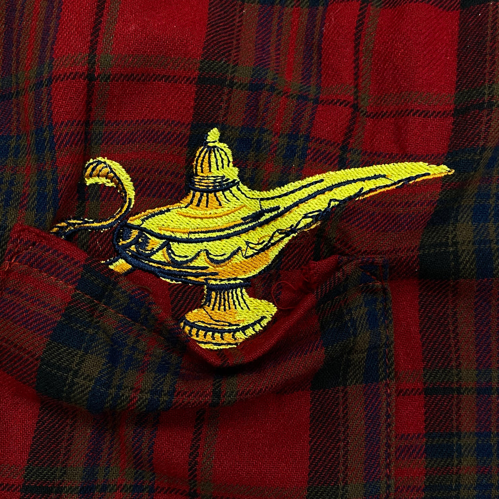 Cakeworthy Disney Aladdin Diamond In The Rough Tartan Plaid Flannel Shirt 2XL