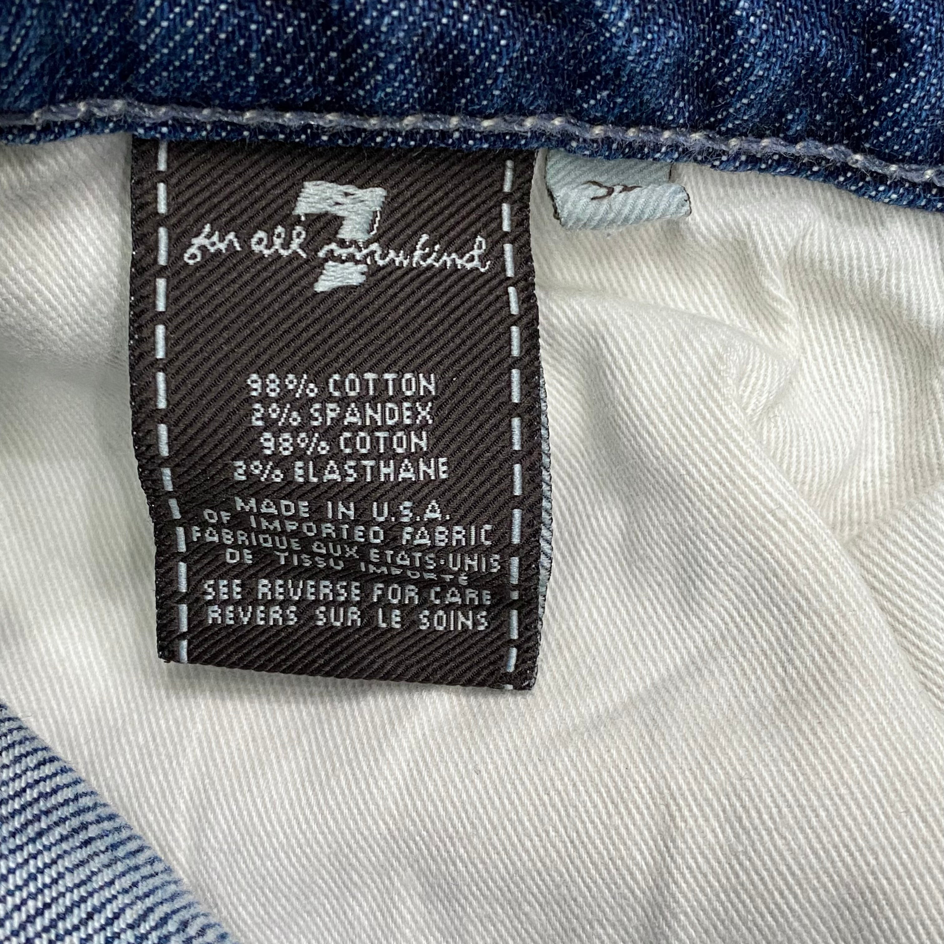 7 For All Mankind Standard Stretch Button Fly Straight Jeans Men’s 32x27