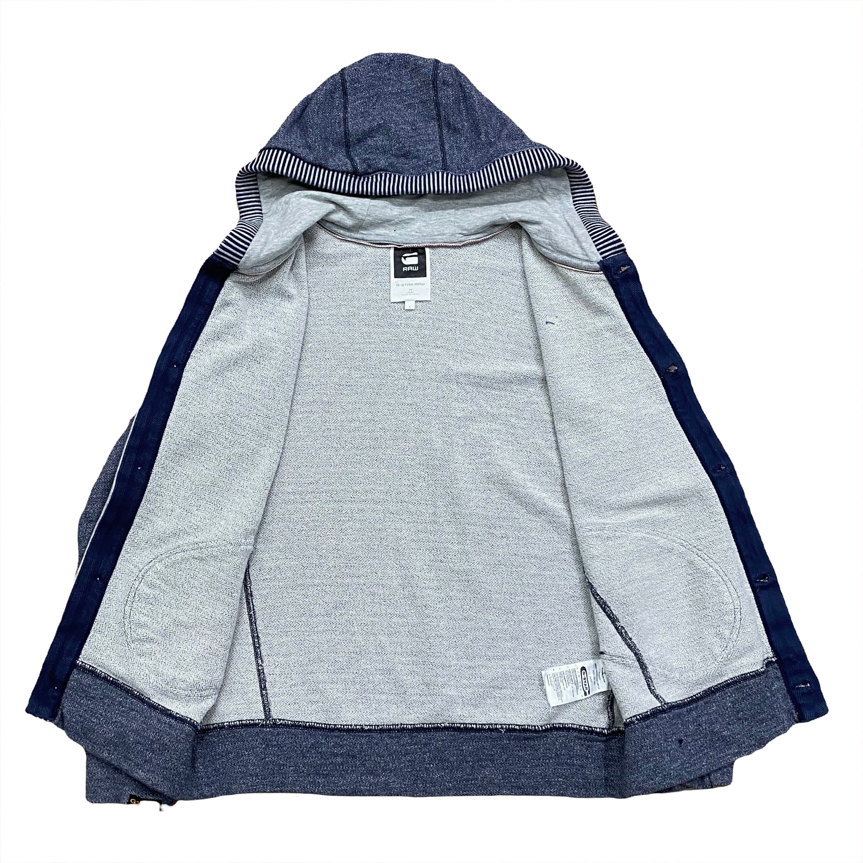G Star Raw Hibiki Button Up Hoodie Large