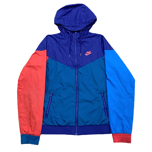 Nike Sportswear Windrunner 727324-590 Color Block Windbreaker Jacket Small