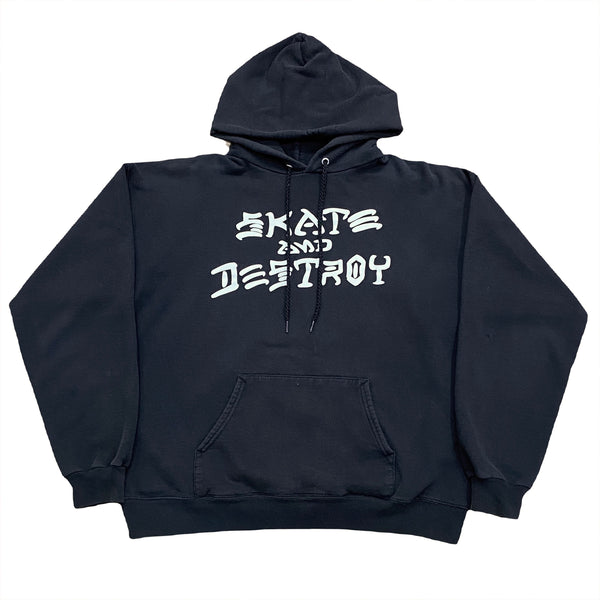 Vintage Thrasher Magazine Y2K Skate and Destroy Hoodie Medium