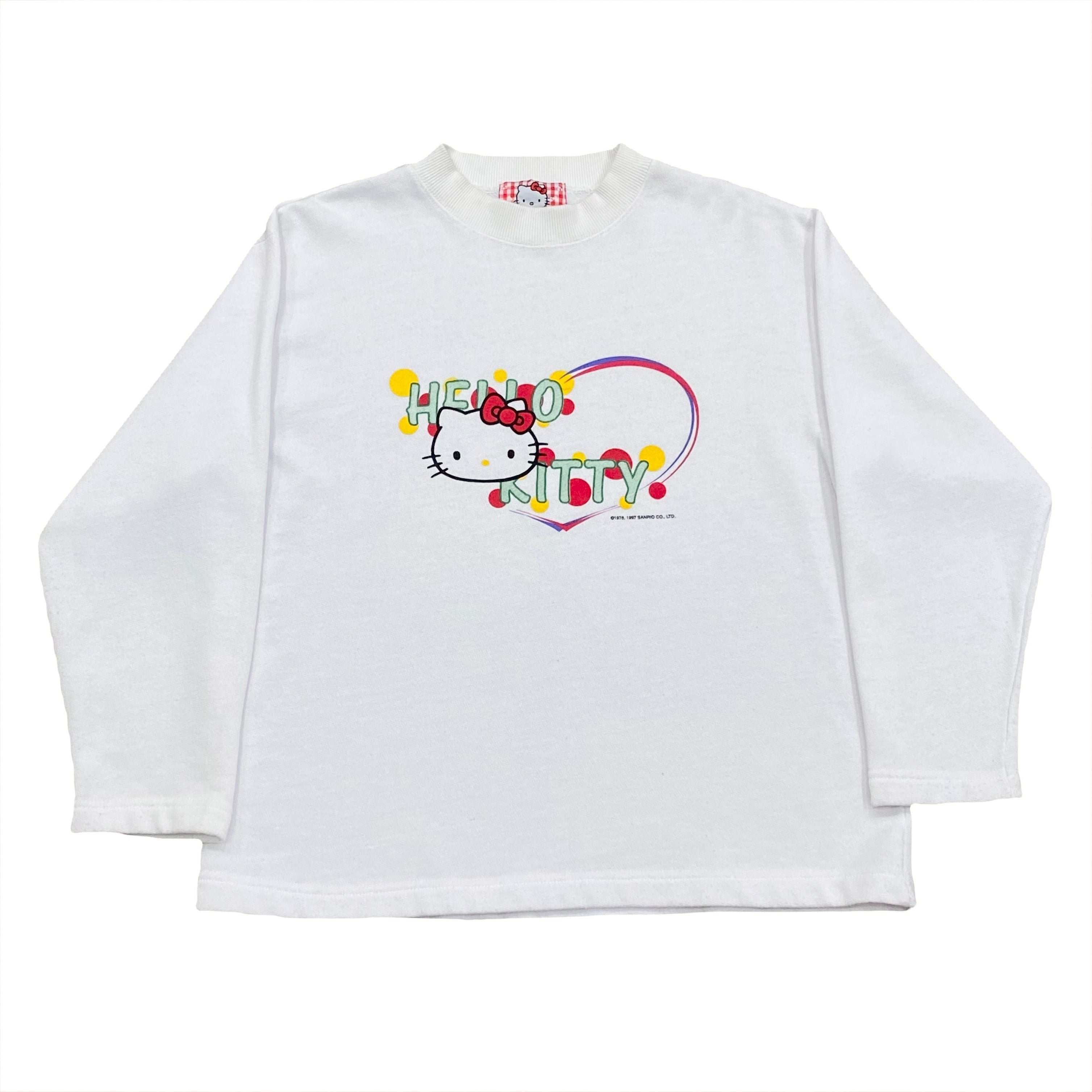 Vintage 1997 Hello Kitty Sweatshirt By Sanrio Girls 12