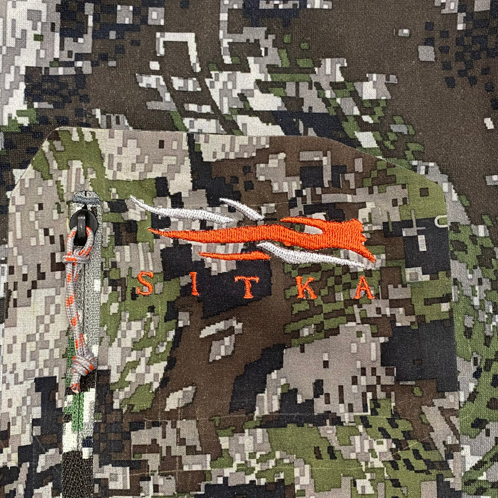 Sitka Gore Optifade 1/2 Zip Digital Camo Fleece Lined Sweatshirt Large